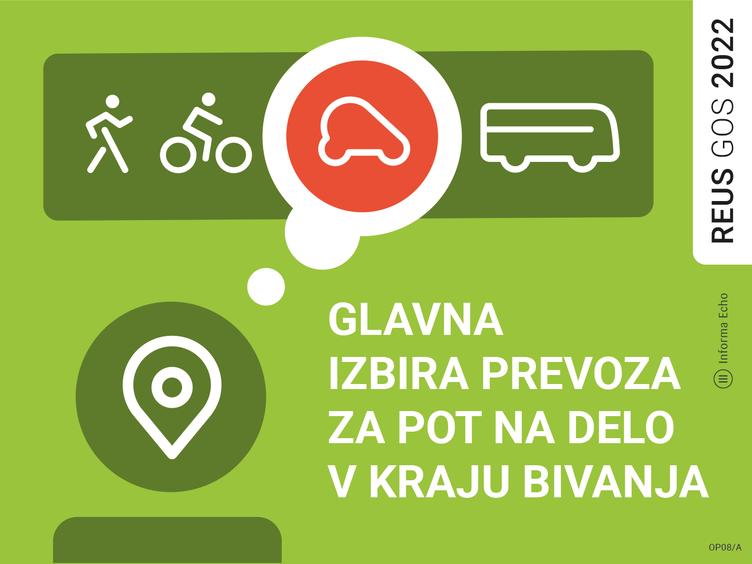 Osebni avtomobil je glavna izbira prevoza za pot na delo v kraju bivanja / REUS 2022